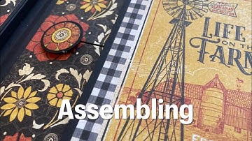 Closure Album using Farmhouse by Graphic45 - Part 6 Assembly