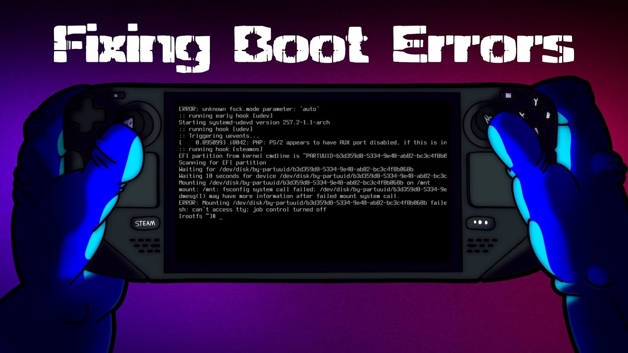 How to Fix Steam Deck Boot/Start Up Errors - YouTube