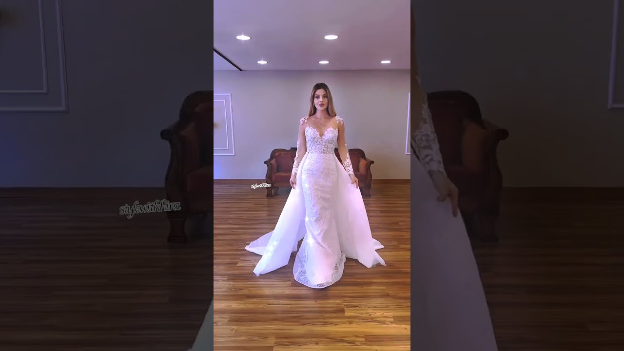 Beautiful white wedding dress 2023👗😍 