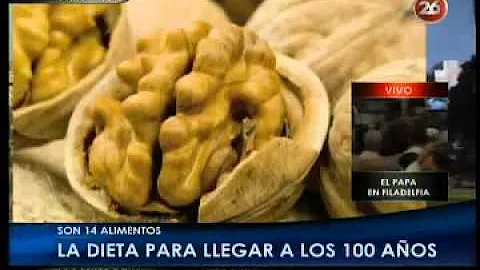 ¿Qué debo comer para llegar a los 100 años?