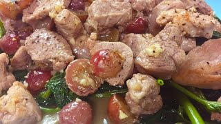 Pork Tenderloin and Grapes /Thit Heo Xao Nho (Vietnamese)