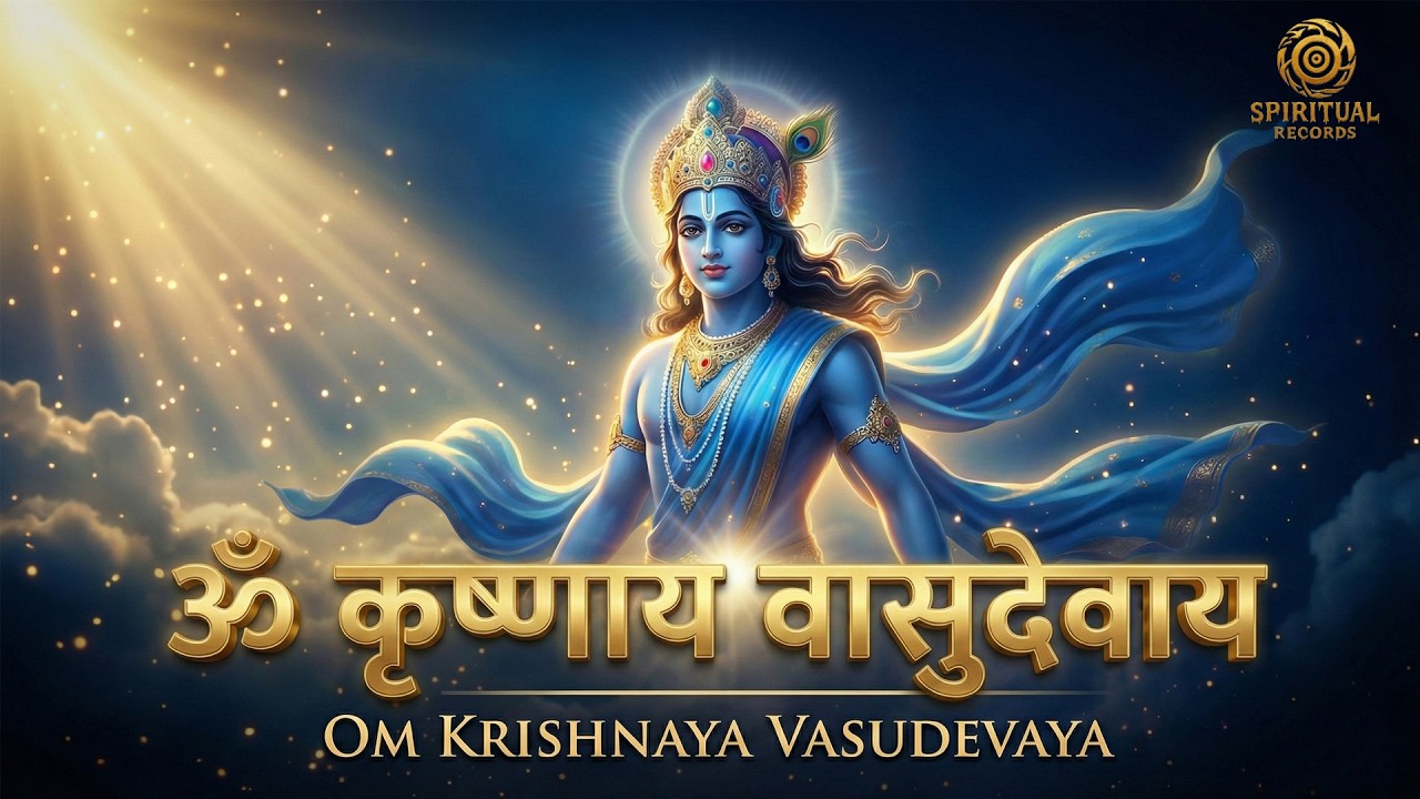 ॐ कृष्णाय वासुदेवाय 🙏Om Krishnaya Vasudevaya | Krishna Mantra | Most Powerful Mantra