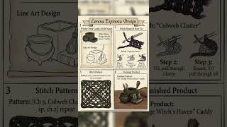 Trendy witchy tutorial 4 / desk caddy / DIY crochet idea