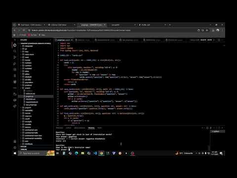 The FLASHCARD QUIZ PROGRAM | CS50 Python | Final Project