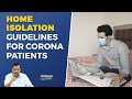 Home Isolation Guidelines for Corona patients