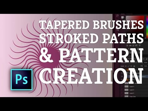 Photoshop Tutorial: Using Tapered Brushes, Stroking Paths and Creating Patterns