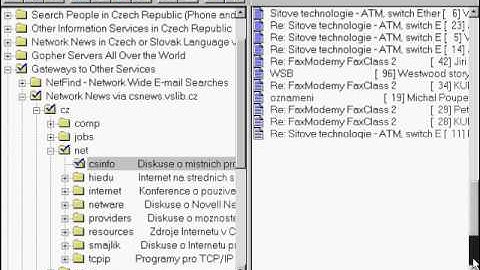 Netnews through Gopher