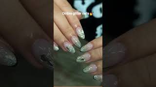 stone+ombre glitter nails 💅❣️💐 #treandingshort #nailart#virelshorts #soothingsounds #meditative #new