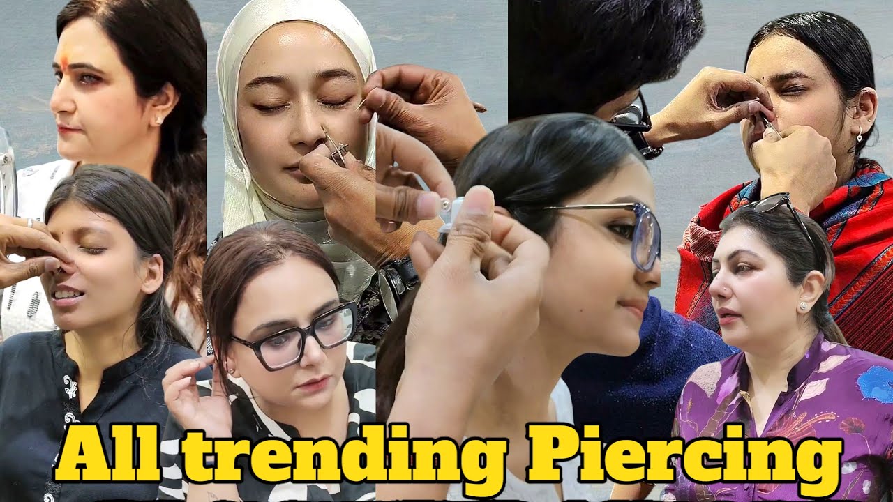 All trending piercing | "7 Unique Piercings in One Vlog! 😍 Isse miss mat karna!"| Raju yadav
