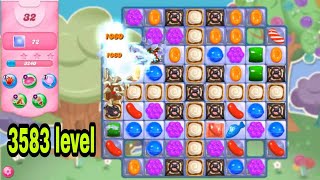 Sweet candy level 3583||clear funtestic jelly's||No booster use|| screenshot 3