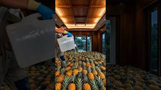 Luxury Pineapple Epoxy Floor Transformation#shorts #floortransformation