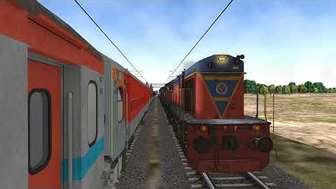 Entering Manmad Jn. | Parallel & Crossing | MSTS/OR