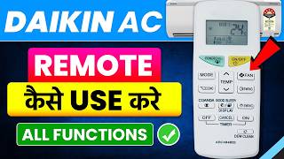 Daikin AC Remote Control Guide | How To Use Daikin AC Remote | Daikin AC Remote Temperature Display