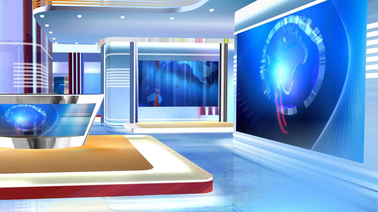 3d Virtual Sets Free Virtual News Studio Background Red And Blue