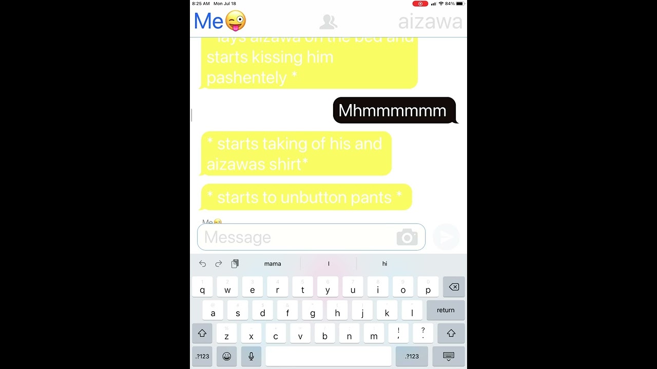 erasermic texting story  part 1