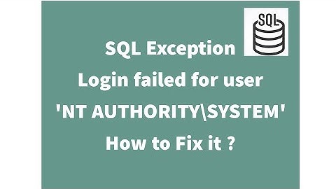 Login failed for user 