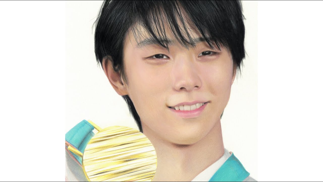 色鉛筆で羽生結弦選手を描く　作画過程 / Colored Pencils Drawing Hanyu Yuzuru