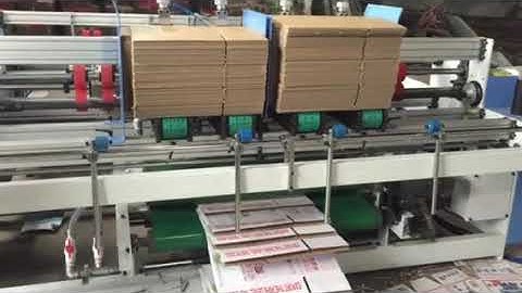 Double piece corrugated box glue machine