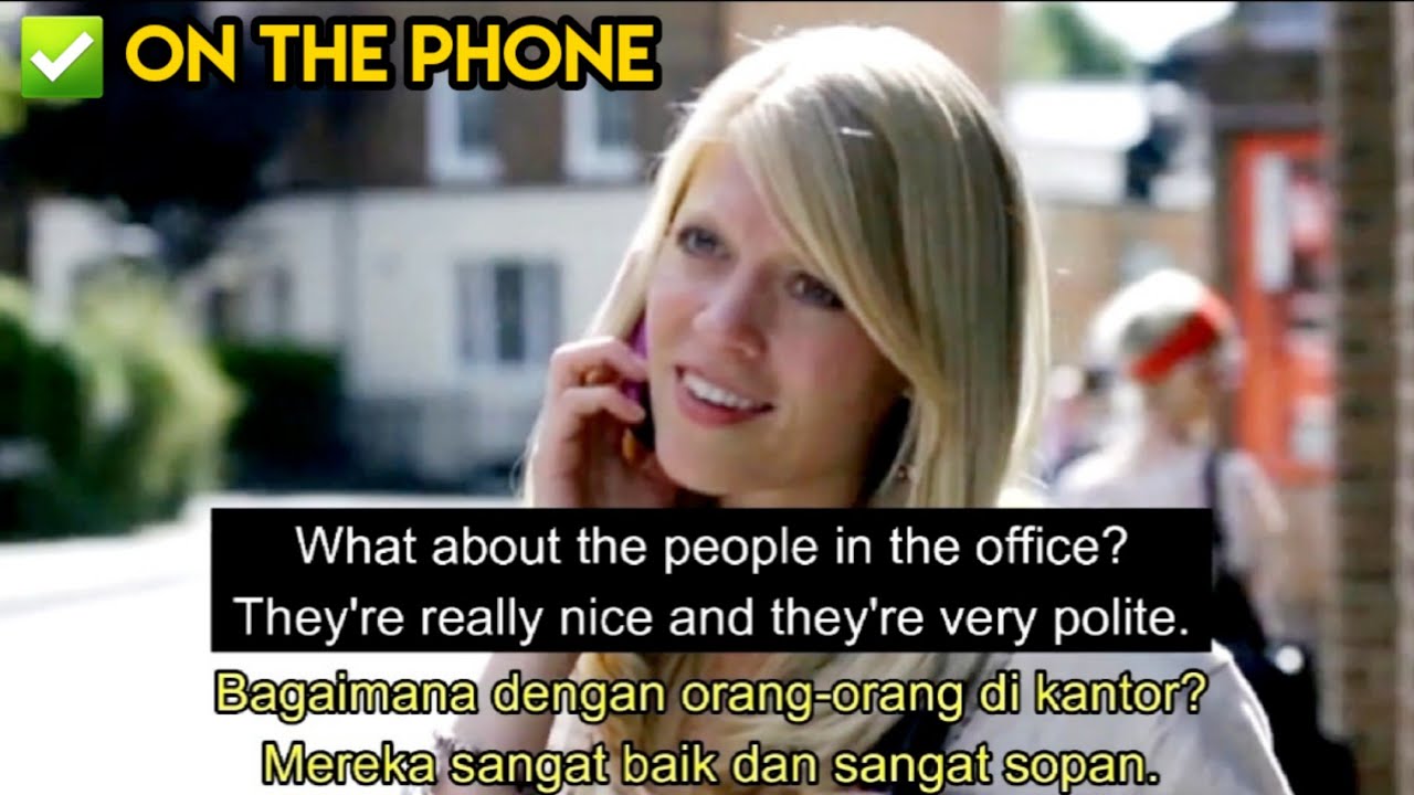 On The Phone | Belajar Listening dan Speaking Bahasa Inggris melalui Film