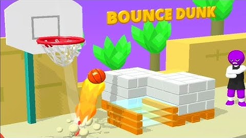 Bounce Dunk - All Levels Gameplay Android, iOS Mobile Game - 16-20