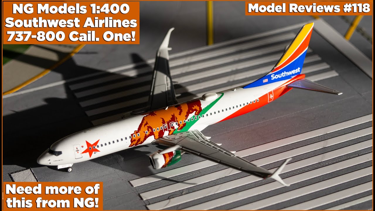 NG Models 1:400 Southwest B737-800 California One! | Model Reviews