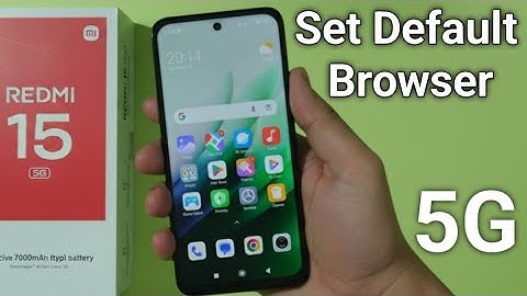 Hoe stel ik de standaardbrowser in op de Redmi 15 5G?