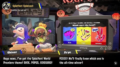 Splatoon 3 Splatfest 1 Intro (Rock vs Paper vs Scissors)