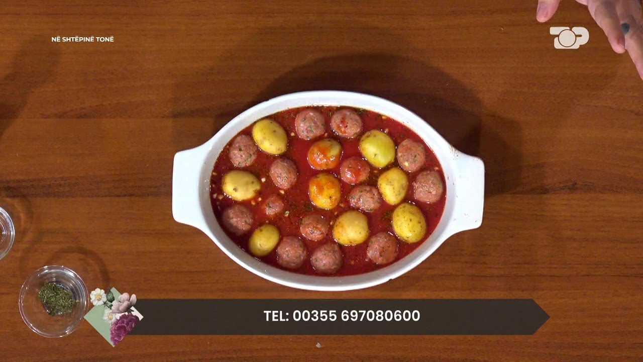 Qofte me mish dhe patate në furrë - Në Shtëpinë Tonë