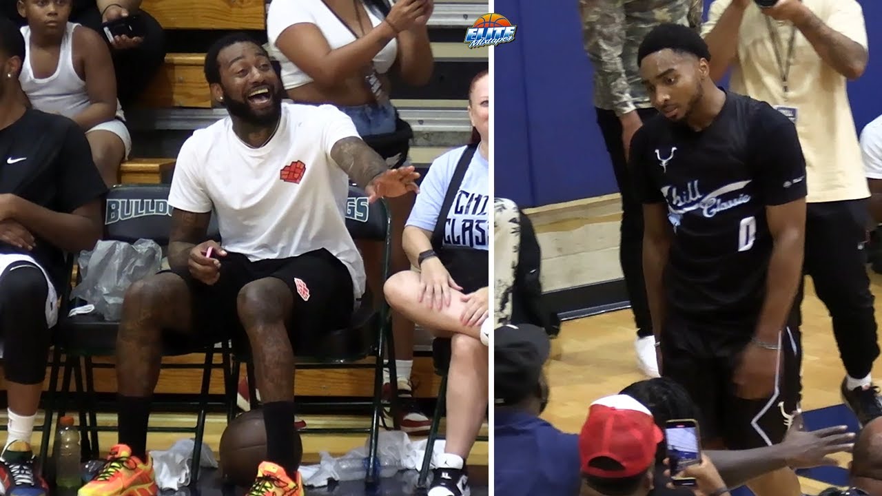 John Wall Watches Brandon Childress VIOLATE Defenders At The Chill Classic!