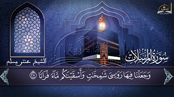 سورة المرسلات للشيخ عنتر مسلم