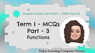CBSE Class XII Computer Science with Python -Term I - MCQ Part 3