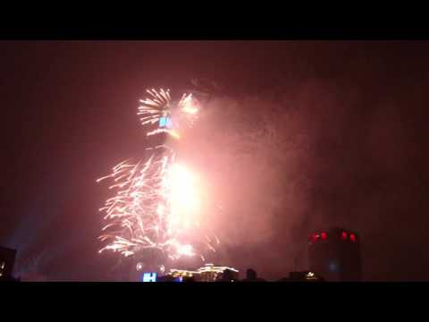 Taipei 101 2016 New Year fireworks 台北101跨年煙火 [Xperia Z5 4K]