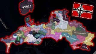 Balkanized Greater German Reich Battle Royale - Hoi4 Timelapse