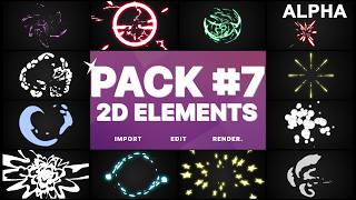 Free Flash FX Assets Bundle 07 - Cartoon Energy Charges (Ae)