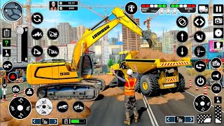 Real JCB Construction Simulator 3D - City Road Builder JCB Excavator Simulator - Android Gameplay screenshot 1
