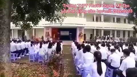 Tiết mục nhớ mãi nụ cười xinh khai giảng năm học mới Trường THPT Phước Thạnh