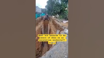 Trench collapse on excavation worksite #jjsafetyllc #safetyfirst #safetyfails