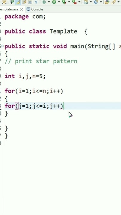 star pattern program in java | @mscoder - YouTube