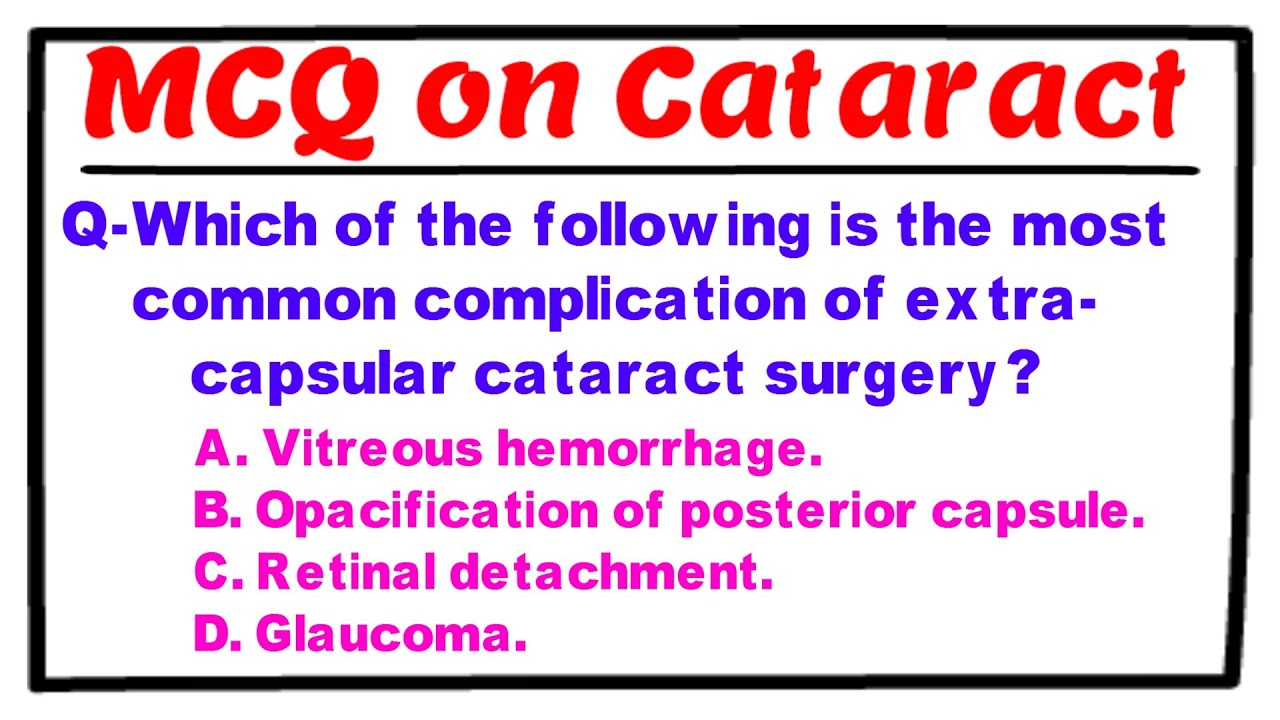 MCQ on Cataract - Part 2