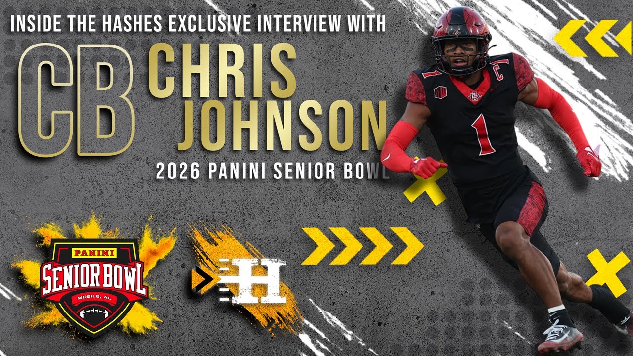 Exclusive: San Diego State DB Chris Johnson on 2026 Panini Senior Bowl | Inside The Hashes