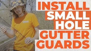 How To Install Small Hole Gutter Guards | DIY Gutter Guards