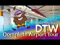 Getting around detroit metro airport dtw  complete airport tour