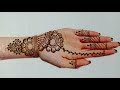 Simple mehandi design ✨ front hand mehandi design ✨