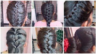 try this 6type hairstyles #jaanu vlogs