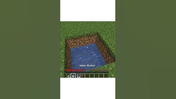 Minecraft 1 water bucket to infinity water source