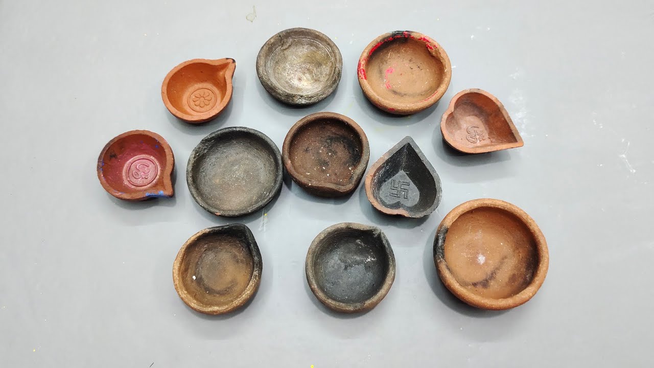 பழைய அகல் விளக்கு வைத்து கலக்கலான புதிய Reuse idea!! No glue idea - இனி தூக்கி போடாதீங்க!!