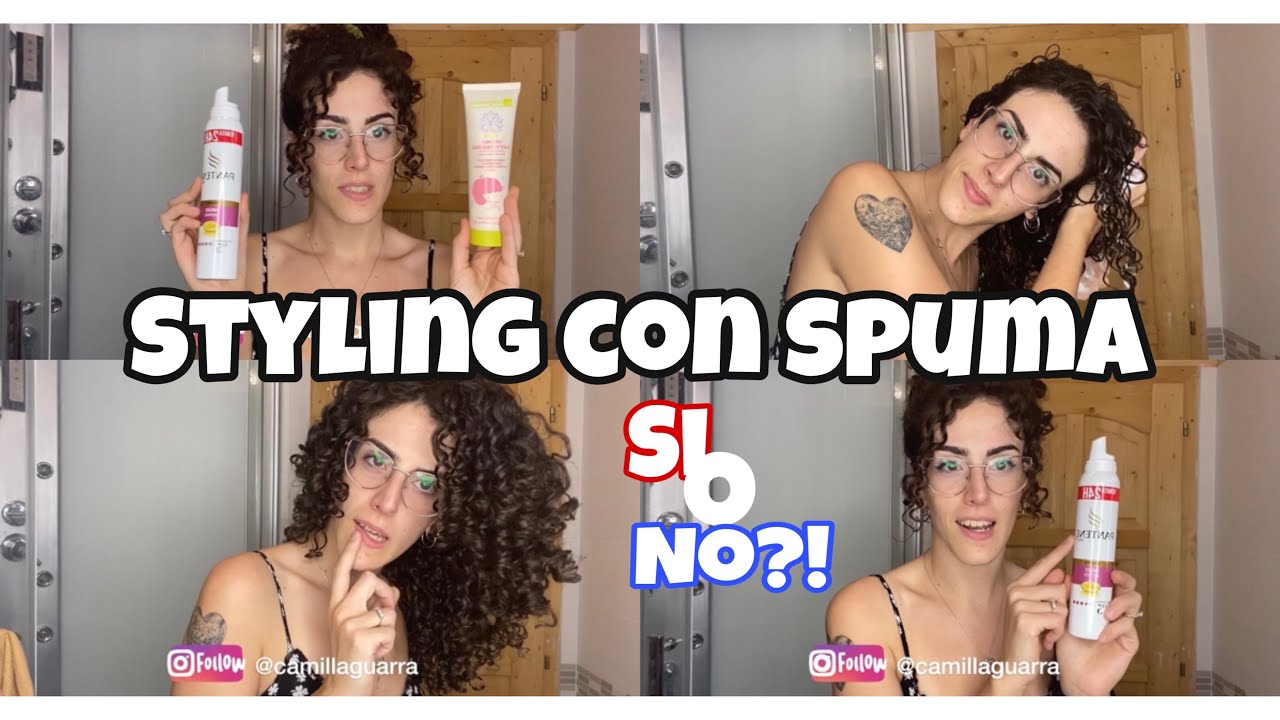 ASCIUGO I MIEI RICCI CON LA SPUMA💥