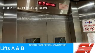 HDB Block 613C Punggol || EM Elevator