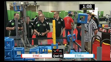 2015 VEXU Q68 - SYNC vs ETAS - 0 to 57-Division Div-VEX U-VEX Worlds 2015