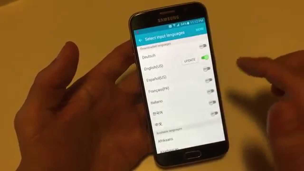 Galaxy S6 / Edge: How to Change Languages on Keyboard- Several Languages -  YouTube